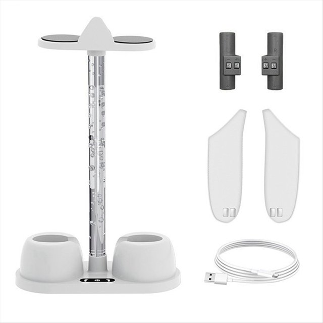 Para 3 Base de Carga del Controlador y Soporte de Almacenamiento para Auriculares con Luz RGB para 3