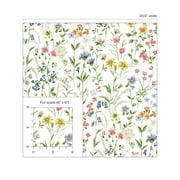 Seabrook Designs Wildflowers Prepasted Wallpaper - 20.5 in. W x 33 ft. L