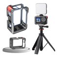 thumbnail image 1 of Sport Camera Cage Conejo Marco Protector La Caja Del Aluminio Metal Con Zapatilla Fría 1/4 Pulgadas para Dji Osmo Action 3/4 Accesorios Cámaras Acción, 1 of 9