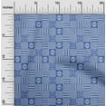 thumbnail image 1 of oneOone Cotton Poplin Medium Blue2 Fabric Geometric African Fabric For Sewing Printed Craft Fabric By The Yard 42 Inch Wide, 1 of 4