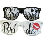 Bride and Groom Wedding Party Sunglasses, Set of 2