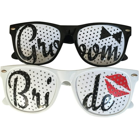 Bride and Groom Wedding Party Sunglasses, Set of 2