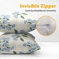 thumbnail image 3 of Blue Hydrangea Pillow Covers 20x20 Inch Set of 2 Blue Floral Outdoor Decorative Throw Pillow Covers Rustic Flower Pillowcases Spring Summer Cushion Covers for Home Couch Decor, 3 of 6
