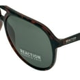 thumbnail image 6 of Kenneth Cole Reaction Mens Sunglass Dark Havana Plastic Aviator, KC1383. 52B, 6 of 6