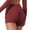Brick Red, variant on Women Seamless Scrunch Lifting Workout Shorts Gym Yoga Booty Shorts 36 45 6 Inch