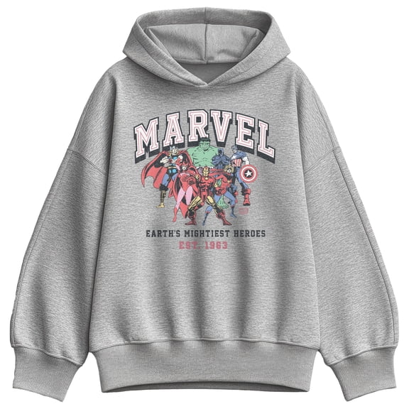 Marvel - Collage - Women's Oversized Fleece Hoodie Sweatshirt