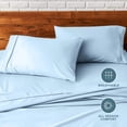 thumbnail image 6 of Bare Home Pillowcase Set - Premium 1800 Collection - Double Brushed - Ultra Soft - Standard Size, Light Blue, 2 Count, 6 of 8