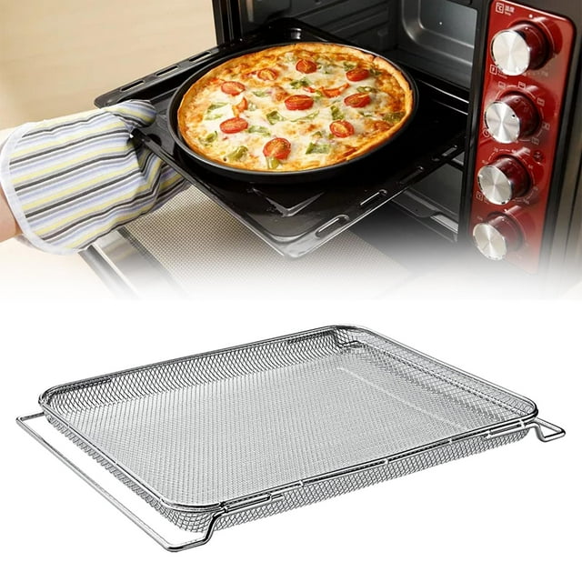Cesta de Freidora de Aire Perfecl de Malla para Parrilla de Horno 14,5 x 11,5 Pulgadas