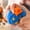 Blue, variant on Blue Pumpkin Fidget Toy, Soft Elastic Stress Relief Accessory, Slow Recovery Sensory Squeeze Companion, Portable Anxiety Reduction Item, Compact Desk Relaxation Toy For Daily Use