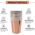 thumbnail image 2 of Vasos de cartón desechables NQ 50 piezas Vaso de papel DIY Cumpleaños Navidad Boda Fiesta 250 ml, 2 of 5