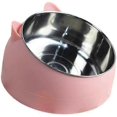 thumbnail image 1 of Cat Food Bowl 400Ml Stainless Steel Pet Bowl Anti-Spill Anti-Slip Base Rubber Mat Large Dog, 1 of 4