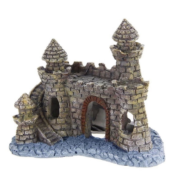 ZPAQI Aquarium Resin Castle Decoration Fish Tanks House Landscaping Accessories
