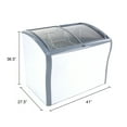 thumbnail image 3 of Avanti 9.5 cu. ft. Commercial Glass Top Freezer or Refrigerator, in White (CFC836Q0WG), 3 of 8