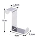 thumbnail image 1 of Soporte para paños de cocina, gancho pequeño para puerta de acero inoxidable, plateado, 1 of 4