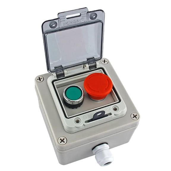 Ip67 Waterproof Box With 1 Self-Recovery 1 Second Gear Knob, Momentary Switch