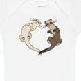 thumbnail image 4 of Inktastic Cute Ferret Heart Boys or Girls Baby Bodysuit, 4 of 5