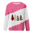 thumbnail image 4 of BUIgtTklOP Women's Christmas Printed Round Neck Long Sleeved Pullover Sweatershirt, 4 of 4