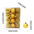 thumbnail image 7 of KCEHTA Christmas Ball Ornaments, 24 Pcs 1.18 inch Christmas Tree Ball Ornaments Shatterproof Plastic Christmas Tree Hanging Ornaments for Holiday Wedding Party Decorations, 7 of 7