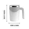 thumbnail image 2 of Wzzjkit Kitchen Gadgets Automatic Lazy Coffee Stirring Cup Magnetic Rotating Milk Cup, 2 of 9
