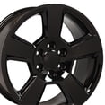 thumbnail image 1 of 20" Replica CV76 fits Chevrolet Tahoe 20x9 Black, 1 of 3