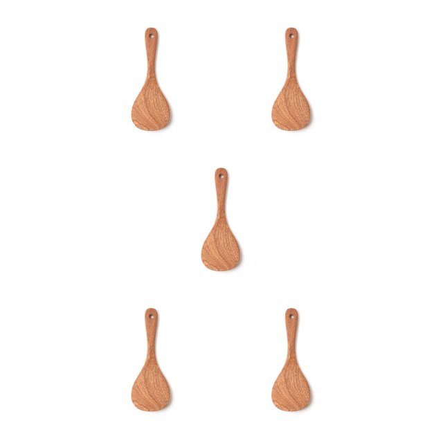 Moyic Espátula de cocina, pala antiadherente, cuchara de para sopa, utensilios de cocina, cuchara larga para arroz, vajilla para cena en Type1 NO1