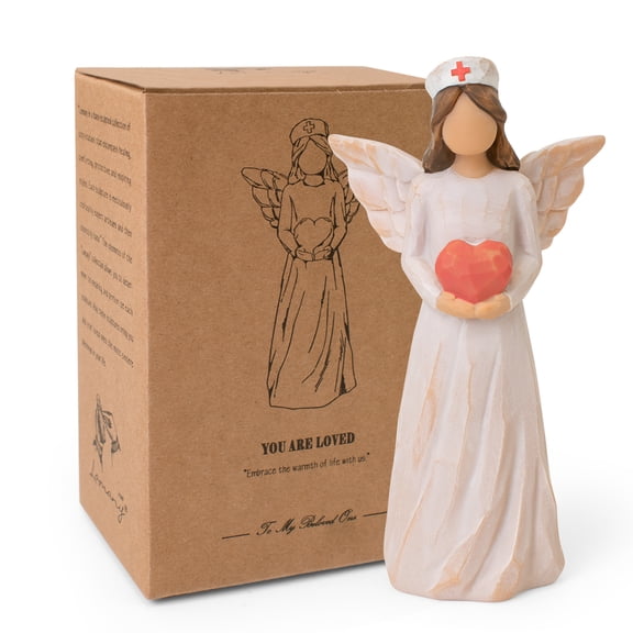 thovorrnl Nurse Angel Figurine, Thoughtful Tabletop Home Decor, Nurse Appreciation Gift for Women, Female, Healthcare Workers, and Medical Graduates