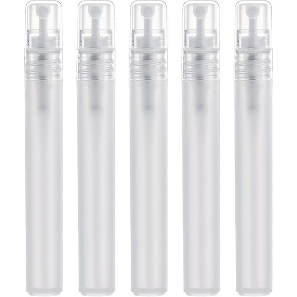 5 atomizadores de perfume de 5 ml, vaporizadores de plástico estera, plástico recargable