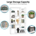 thumbnail image 6 of Tribesigns 6-Tier Bookshelf 70.9 inch Tall Bookcase, Modern White 12-Shelf Display Shelves, 6 of 7