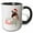 Black/White, variant on 3drose, Pug Dog Dressed for the Holiday with Fleas Navidog Funny Typography, 11oz Mug