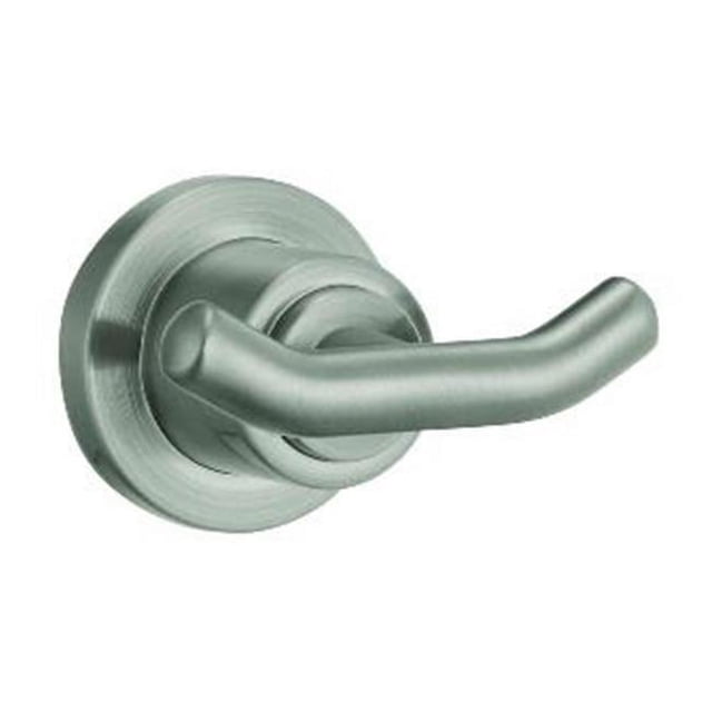 Design House 560342 Genève Double Robe Crochet&44; Finition Nickel Satiné