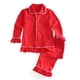 thumbnail image 1 of Pijamas de Navidad a juego para bebés, niños y niñas, Pjs con volantes, rojo, venta al por mayor, 1 of 4