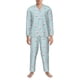 thumbnail image 3 of Balery Milk Tea Pijama para Hombre de Dos Piezas con Manga Larga, Conjunto de Dormir y Descanso Suave con Bolsillos-Small, 3 of 7