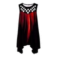 thumbnail image 6 of QUNYINEY Midi Sundresses for Women Beach Sleeveless Summer Graphic Casual Tank Dress Beach Cutout Crew Neck Drop Shoulder Loose Fit Dresses, 6 of 6