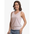 thumbnail image 5 of Women's Summer V Neck Tank Top Basic Sleeveless Casual Fit Shirts, 5 of 6