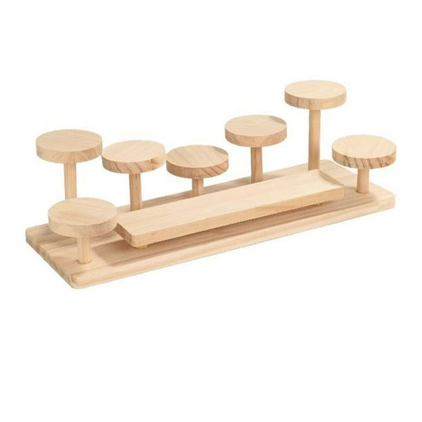 Soporte de exhibición de figuras de madera, práctico, sencillo y liviano, estante de exhibición para objetos coleccionables, estante de exhibición