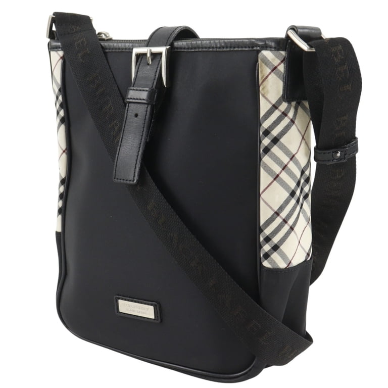 Pre-Owned Burberry Black Label Nova Check Shoulder Bag, Nylon
