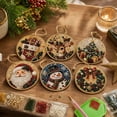 thumbnail image 4 of Christmas DIY Diamond Art Hanging Ornaments, 6-Piece Christmas Craft Kit with Sparkling Tree Pendants for Holiday Home Decor and Handmade Gifts, 4 of 8