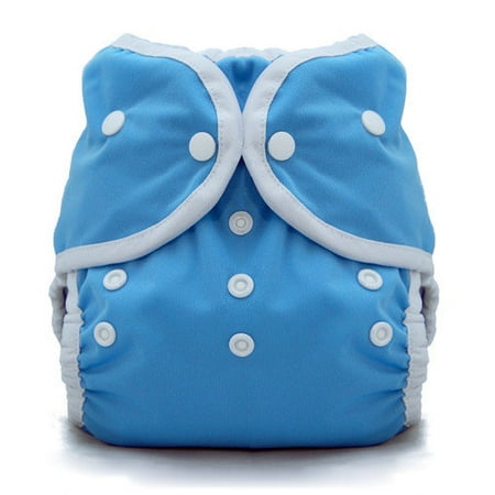 Thirsties Duo Wrap w/ Snaps - Size Two - Ocean