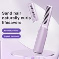 thumbnail image 3 of Mini Lisseur Rechargeable 3 Températures Réglables 2000mAh Anti-Brûlure Type C Sans Fil pour Tous Types de Cheveux Violet, 3 of 7