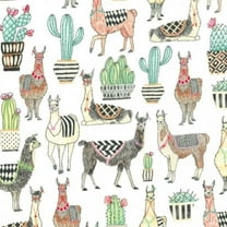 Lovely Llamas Cotton Fabric