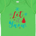 thumbnail image 4 of Inktastic Let It Snow, Snowflakes, Christmas - Red Blue Gray Boys or Girls Baby Bodysuit, 4 of 5