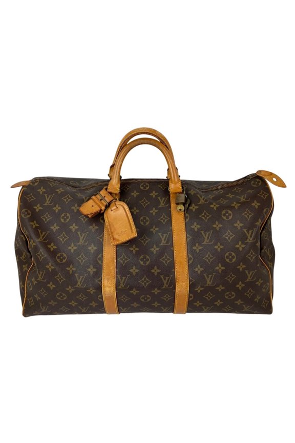 Pre-Owned Louis Vuitton Keepall 50 Monogram Canvas Duffle Bag Vintage Luggage