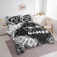 thumbnail image 3 of Homewish Abstract Gamer 7-Piece Twin Bedding Sets For Teens Boys Girls,Video Game Bedding Comforter Set,Black Grey Breathable Sheet Sets,Lightweight Room Decor,Reversible, 3 of 8