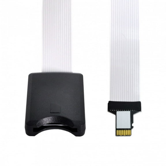 JSER Micro-SD TF Memory Card Kit Male to SD Female Extension Soft Flat FPC Cable Extender 25cm