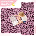 thumbnail image 4 of Pink and Black Of Leopard Print Toddler Nap Mats for Kids Preschool,Sleeping Mat Bag or Kids,Toddler Sleeping Bag,Toddler Nap Mat or Daycare, 4 of 6