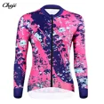 thumbnail image 3 of CHEJI-Maillot de ciclismo de manga larga para mujer, ropa deportiva de verano para ciclismo de carretera, camiseta de temperamento que combina con todo, nuevo, 3 of 5