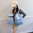 thumbnail image 6 of Weebloom Bow School Backpack With Lunch Box Pencil Case For Kids Girls Cute 3Pcs School Bags Set Large Capacity 3 Piece Cute Cartoon Travel Large Bookbag Middle High School College Blue, 6 of 7