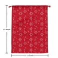 thumbnail image 2 of Christmas Sack – 28" X 20" Canvas Gift Bag with Drawstring, Full Print Polyester Santa Sack, Durable Reusable Xmas Gift Bag for Holiday, Party & Storage, 2 of 5