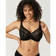 thumbnail image 3 of DELIMIRA Women's Plus Size Minimizer Bras Full Coverage Lace Unlined Underwire Bra B-K Cups, 3 of 5