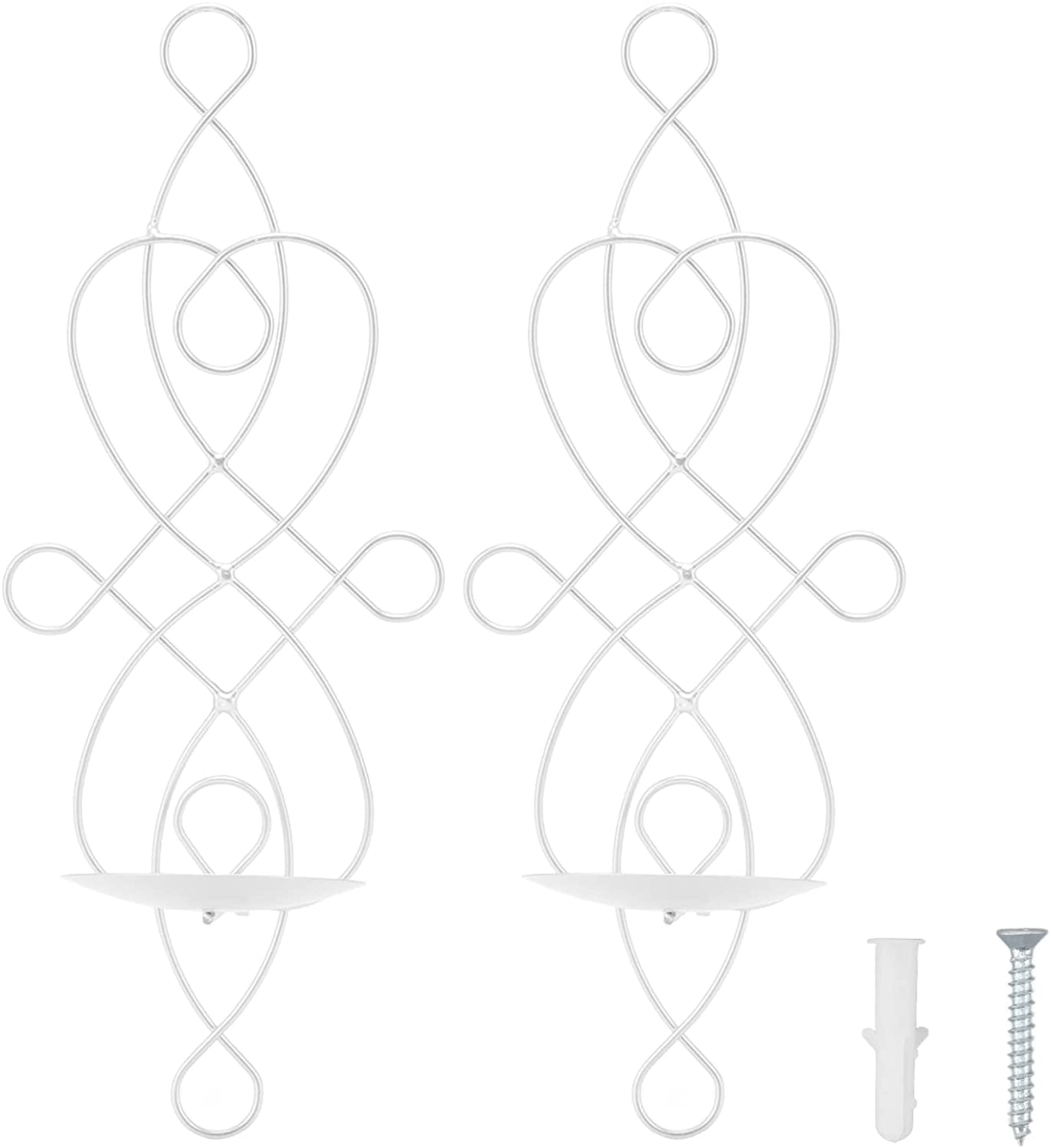 dosili Sets Wall Sconce Candle Holder Iron Wall Candle Foldable Wall